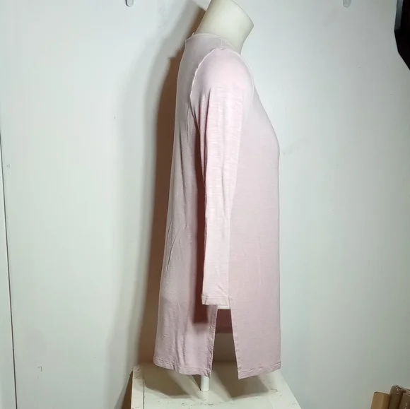 Old Navy Relaxe Luxe Relaxed Lace Up Tunic Top Sz Small in Plum Tonic - Picture 4 of 10